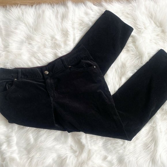 Lane Bryant black corduroy pants - Picture 1 of 6